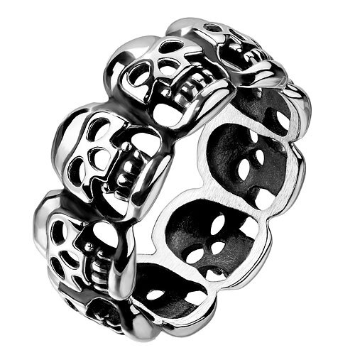 Totenkopf männer ring - ring, biker