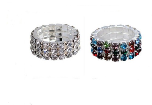 Ring zirkonia dehnbar silber - ring,