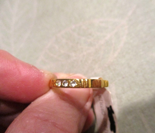 Ring fingerring gold mit - ring,