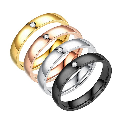 Damen ring solitärring - ring,