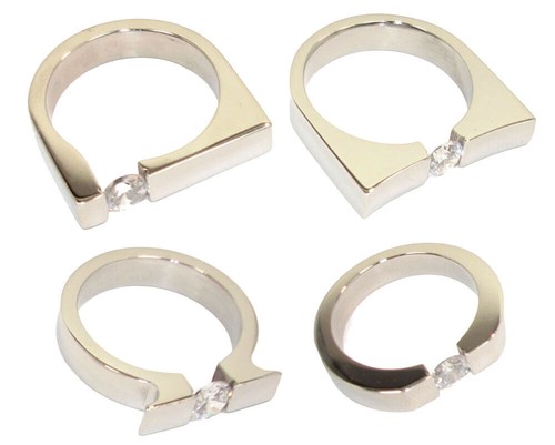 Edelstahlringe damenring 5mm - edelstahlringe,