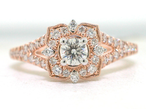Brillant ring 585 rotgold 14kt - ring,