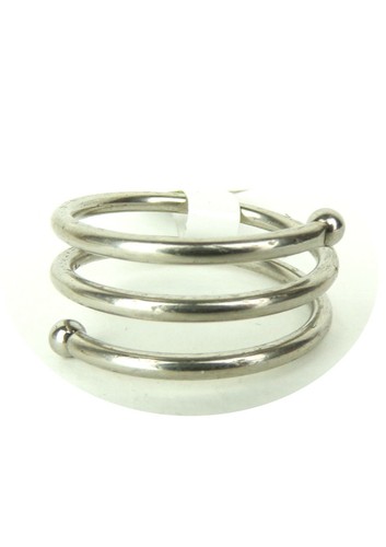 Ring edelstahl silber spirale - silber,