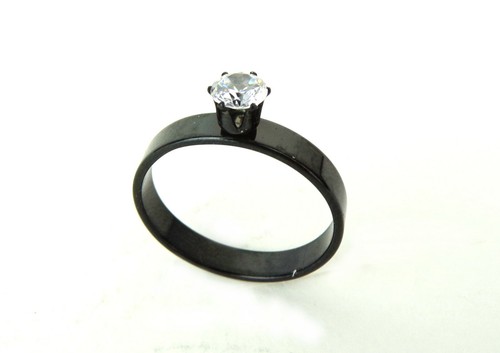 Ring edelstahl schwarz mit - ring,
