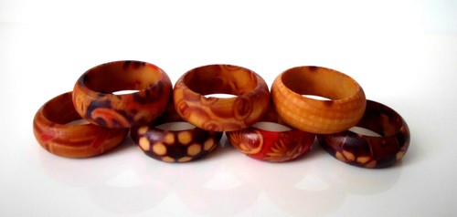 Fingerring holz natur - °°,